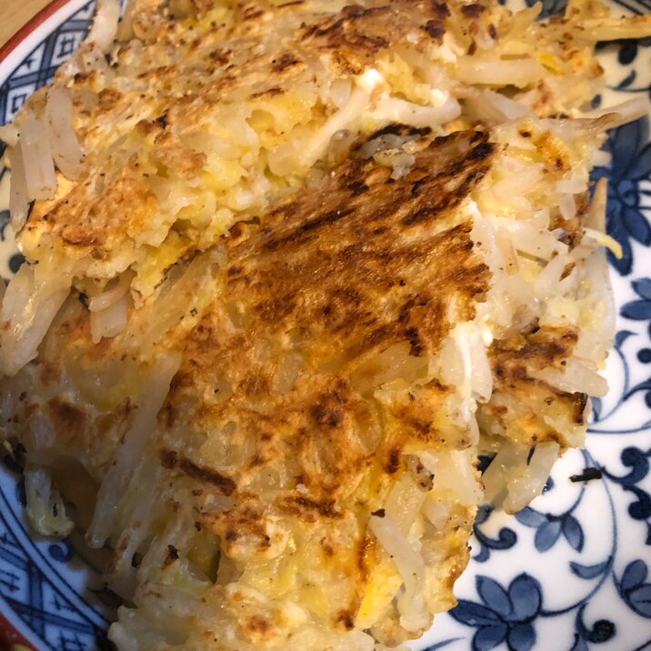 もやしだけでお好み焼き風